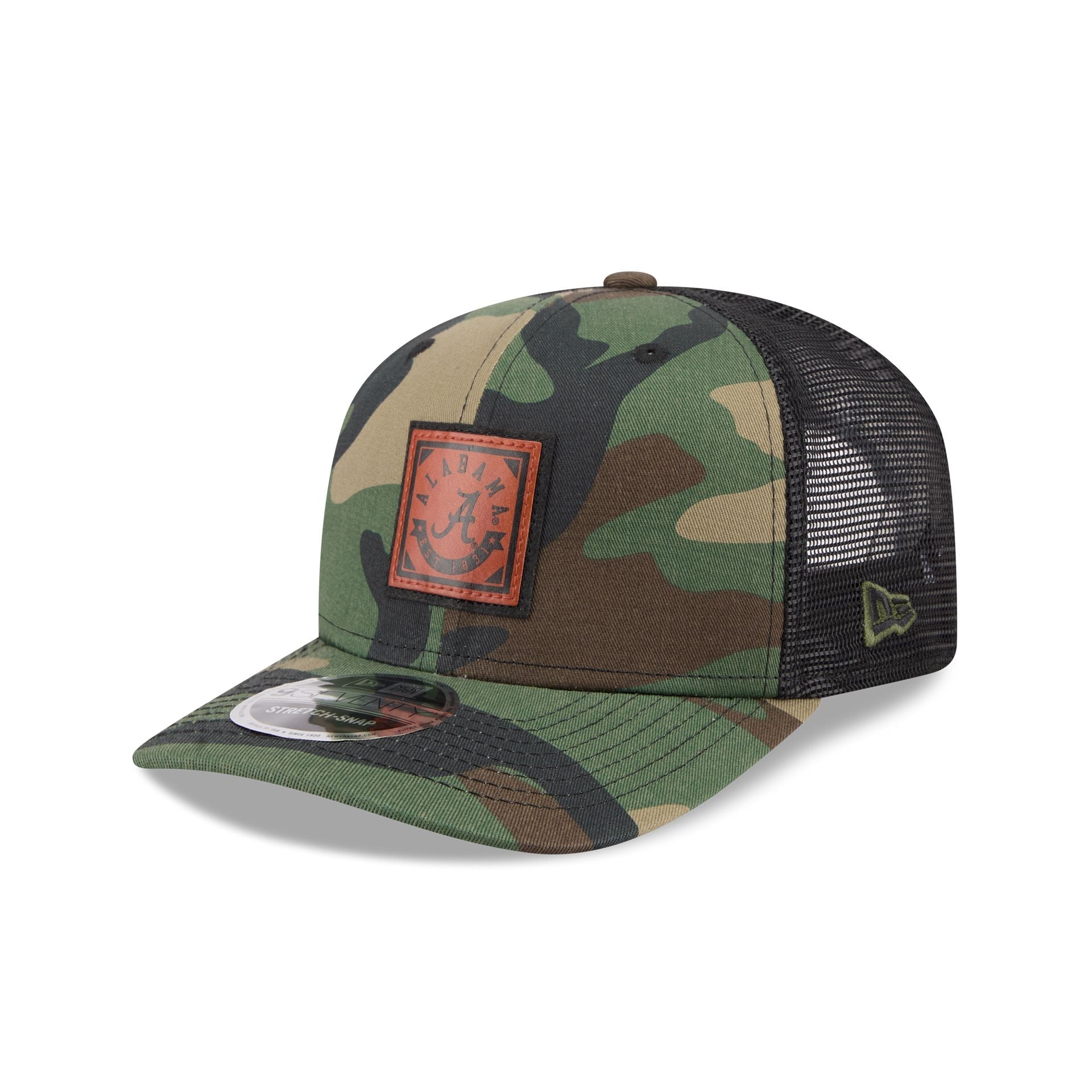 Alabama Crimson Tide Camo Canvas 9SEVENTY Trucker Hat