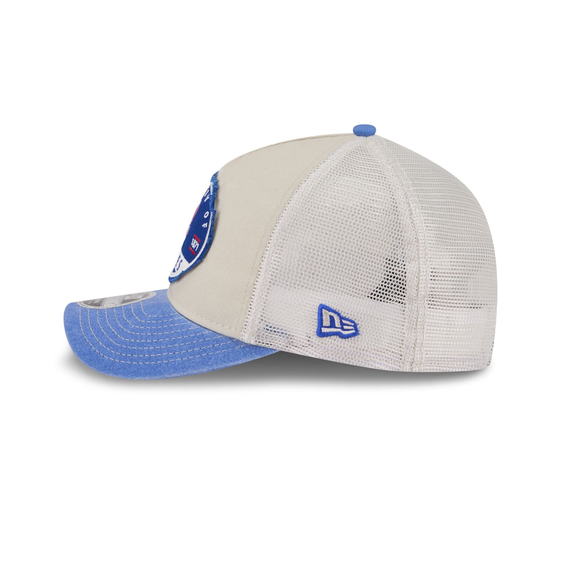 Atlanta Braves Frayed 9FORTY M-Crown A-Frame Trucker Hat