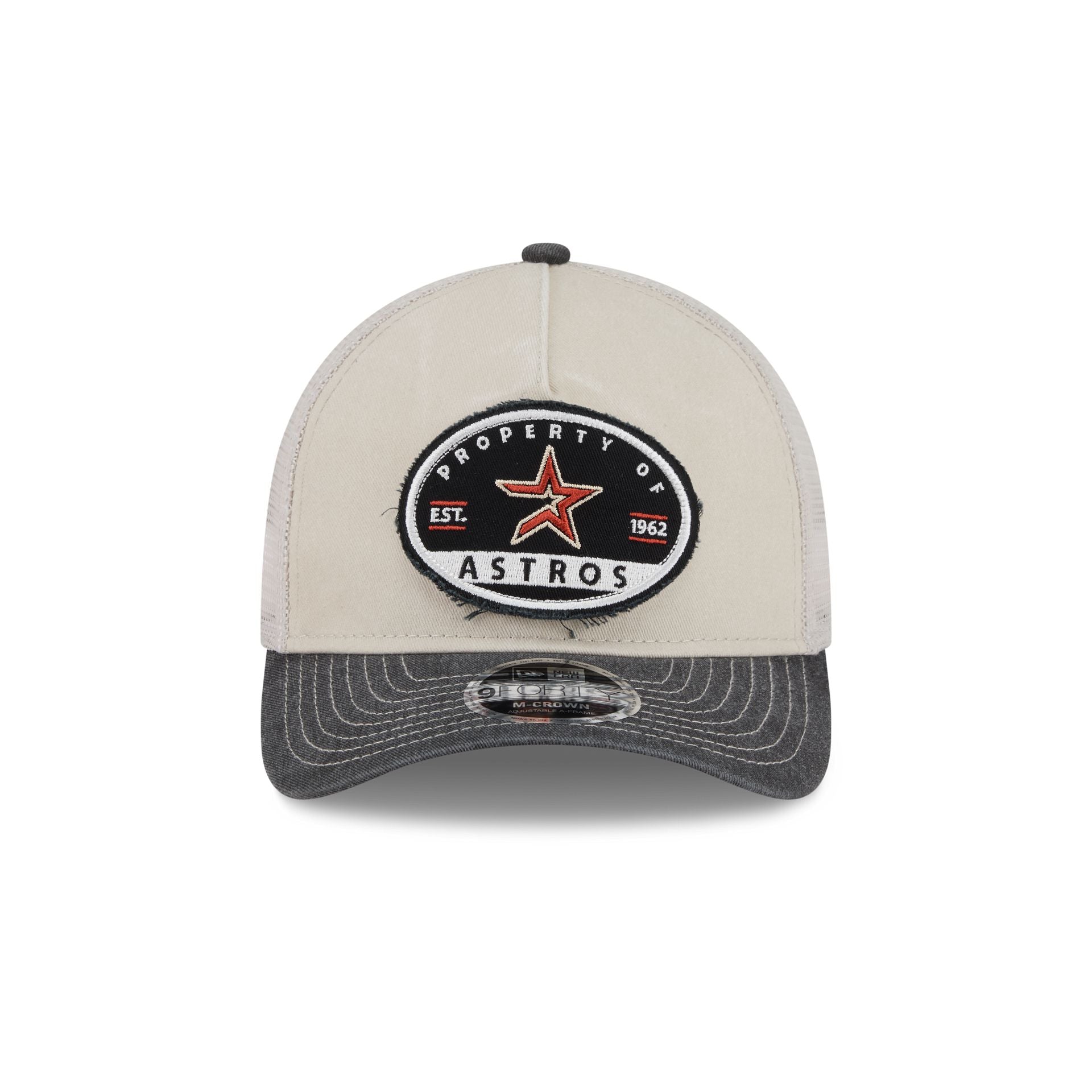 Houston Astros Frayed 9FORTY M-Crown A-Frame Trucker Hat