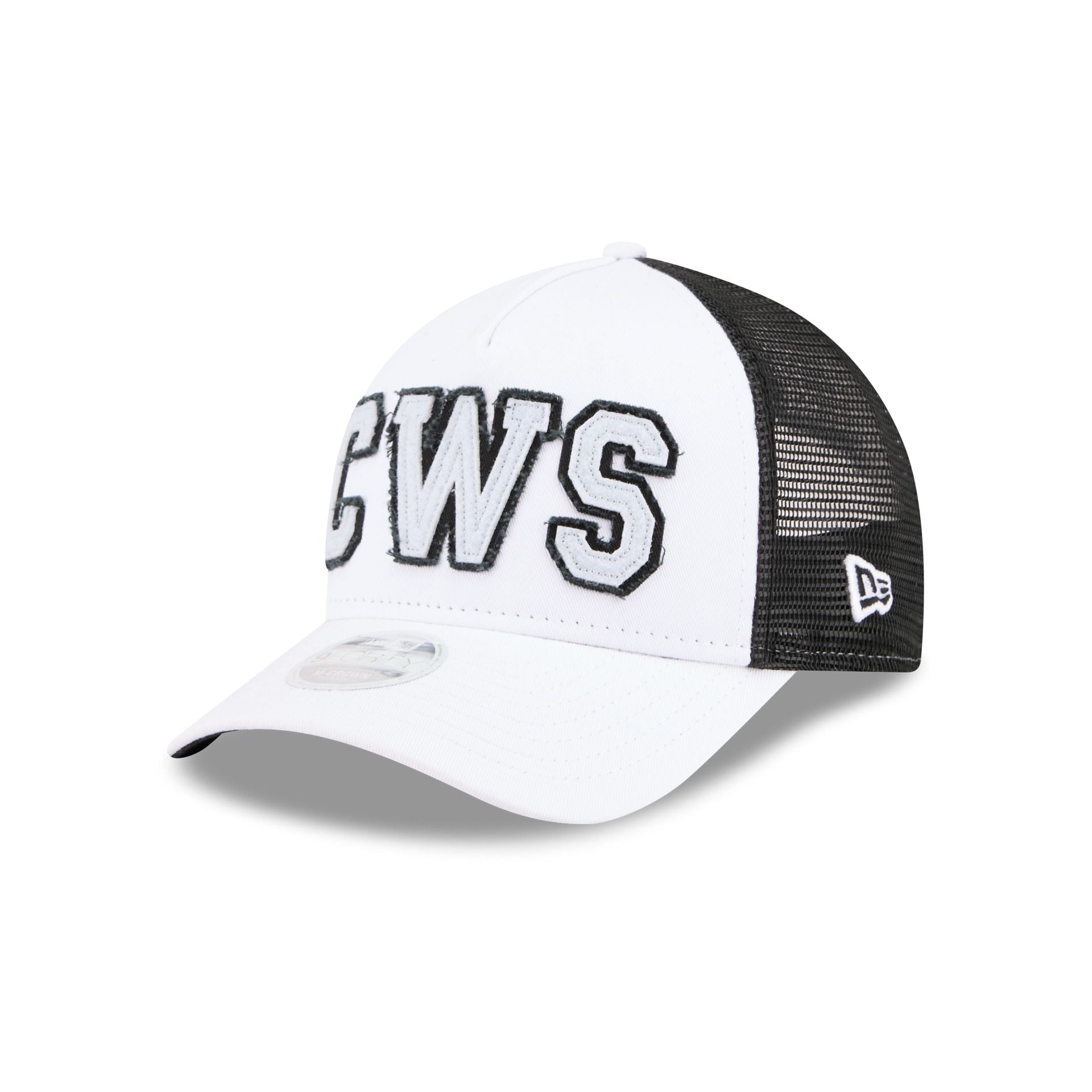 Chicago White Sox Optic White Felt Logo Women's 9FORTY M-Crown A-Frame Trucker Hat