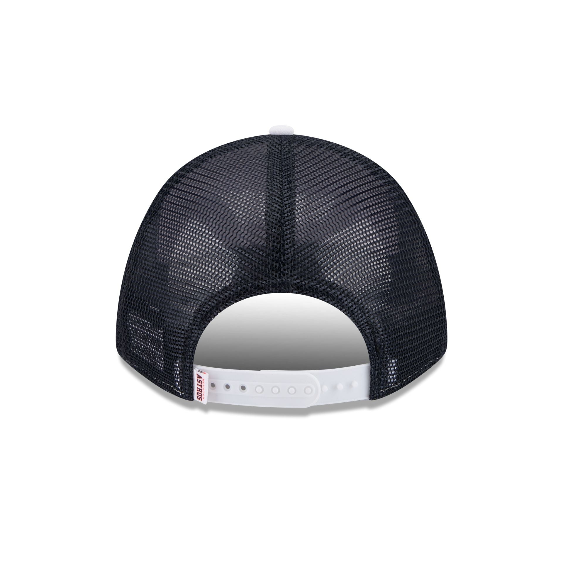 Houston Astros Optic White Felt Logo Women's 9FORTY M-Crown A-Frame Trucker Hat