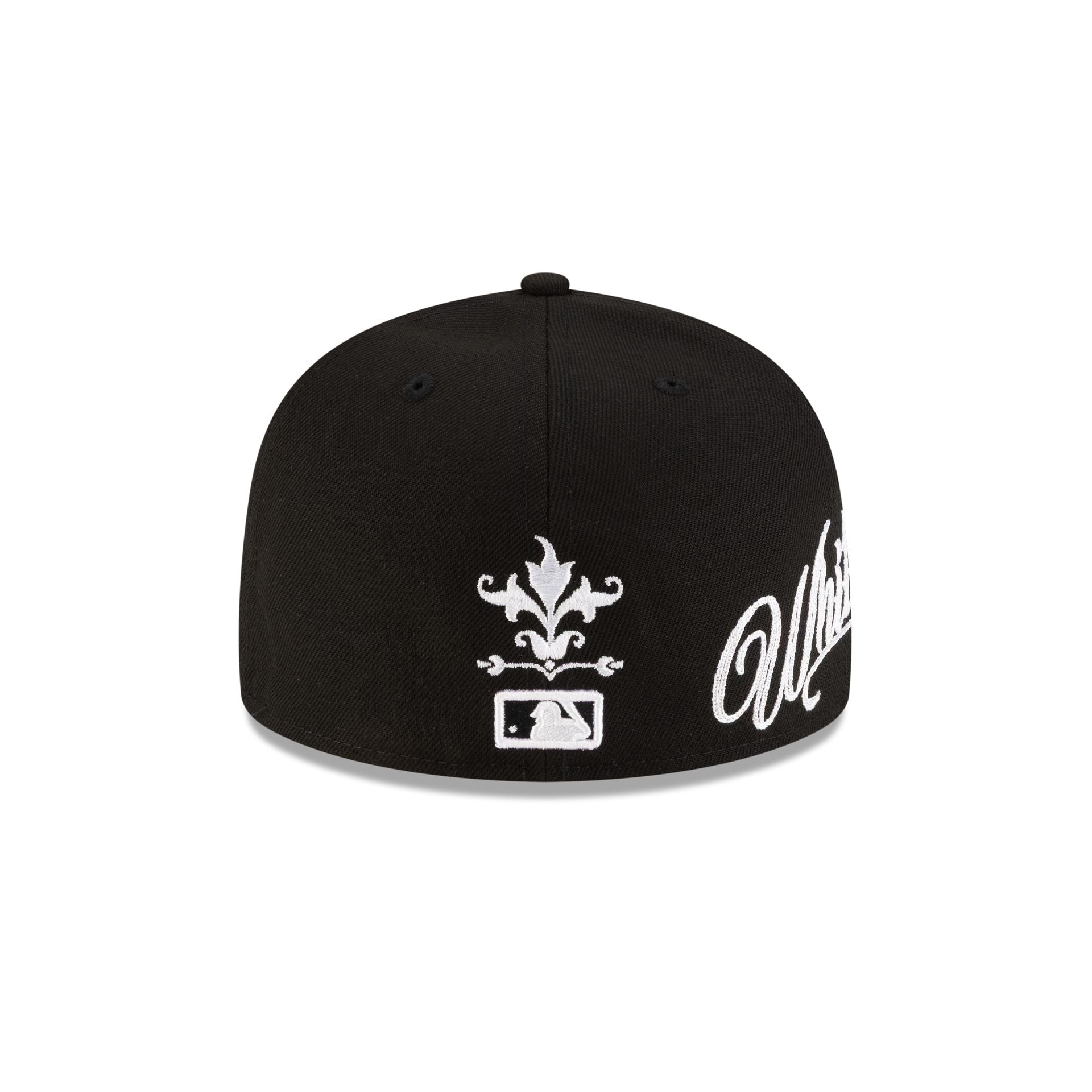 Chicago White Sox Script Black and White 59FIFTY Fitted Hat