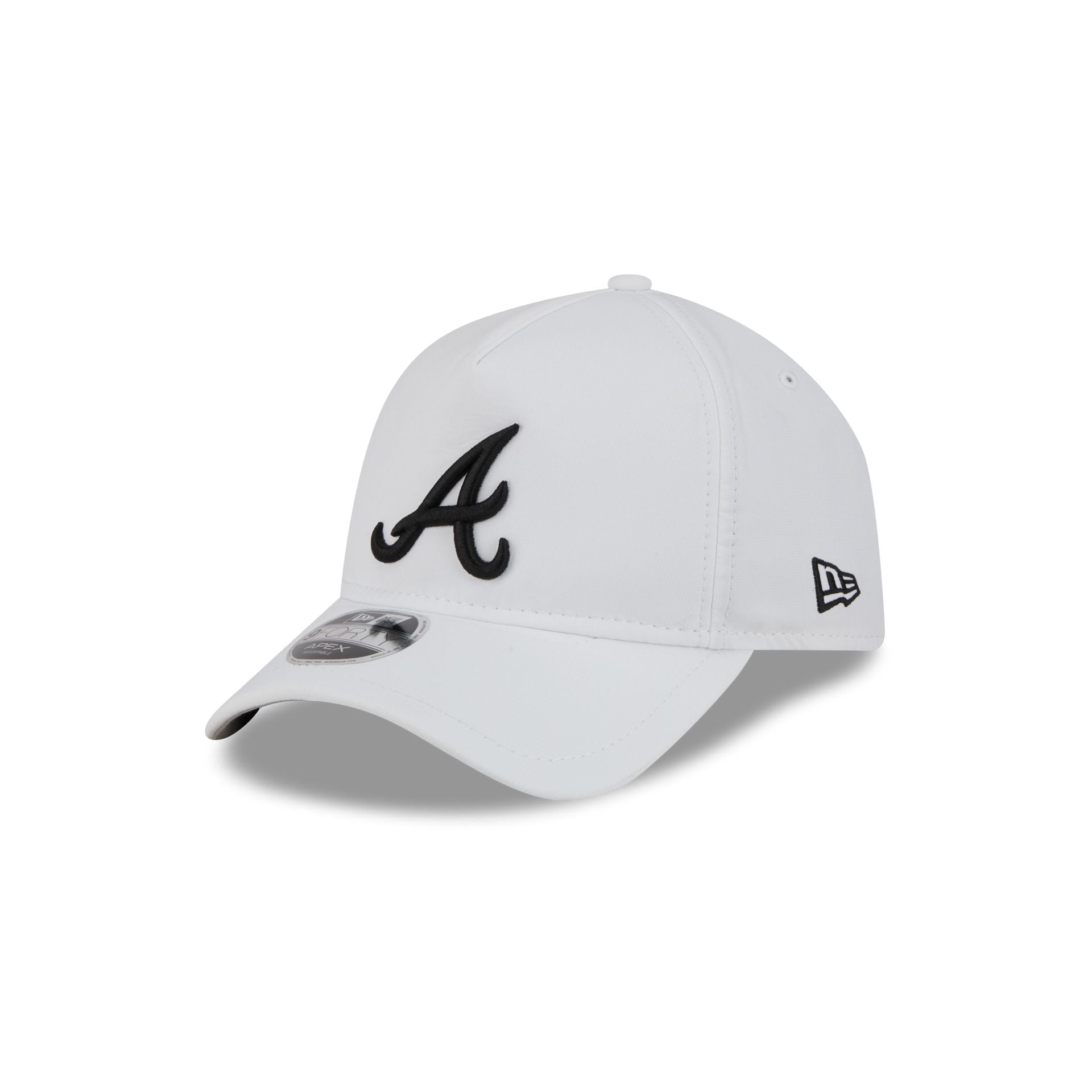 Atlanta Braves White 9FORTY APEX Snapback Hat
