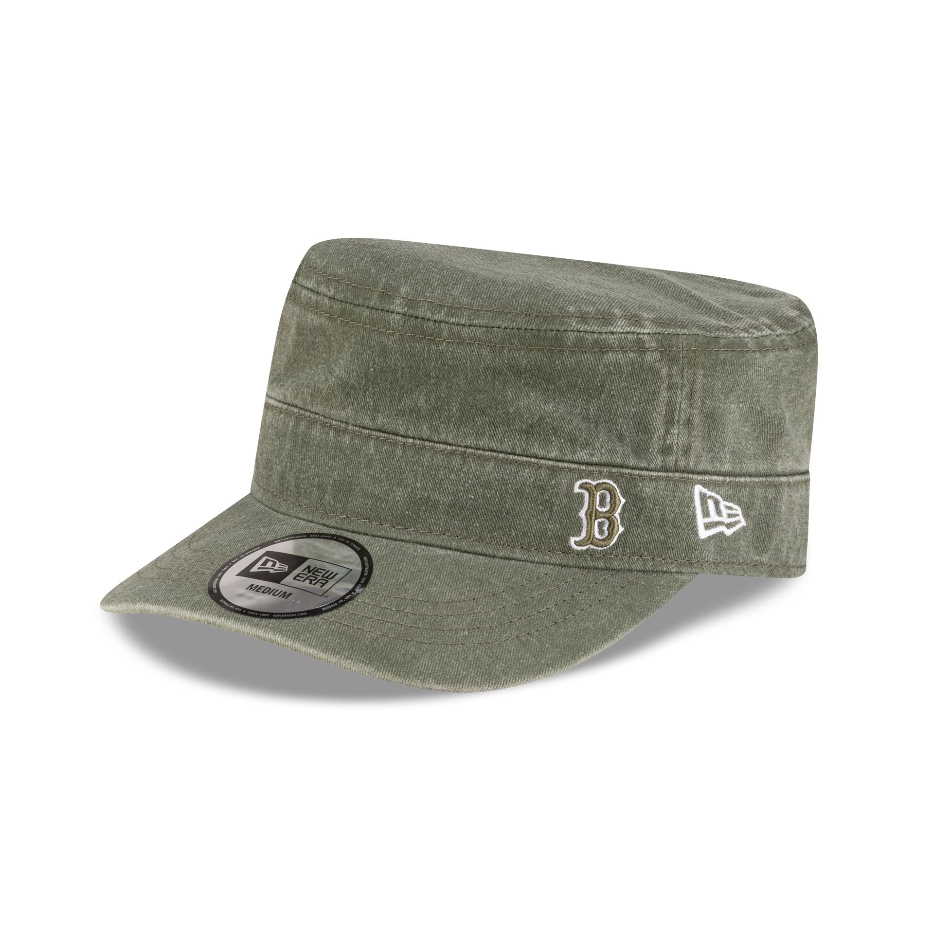 Boston Red Sox Pigment Dye Olive Military Cap