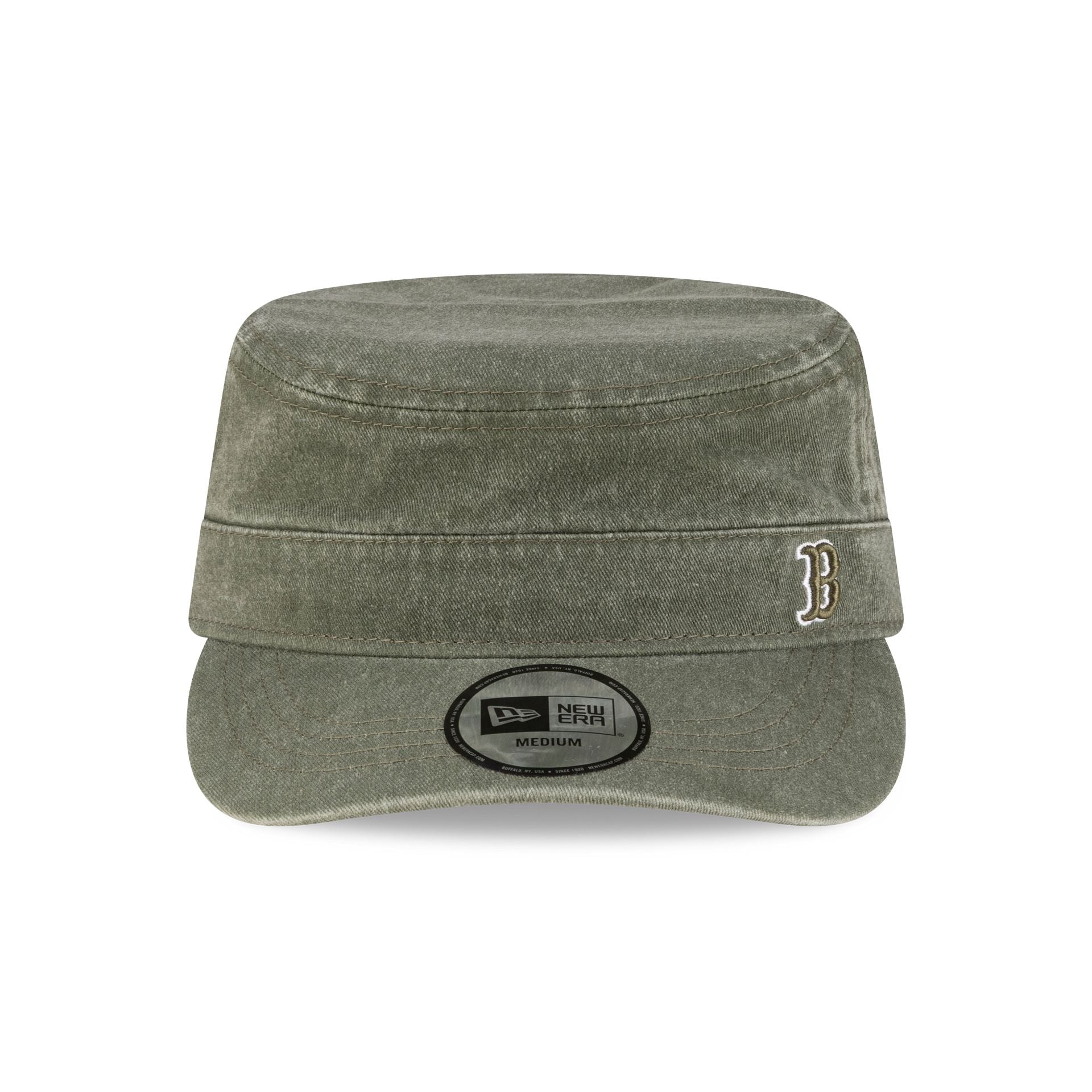Boston Red Sox Pigment Dye Olive Military Cap