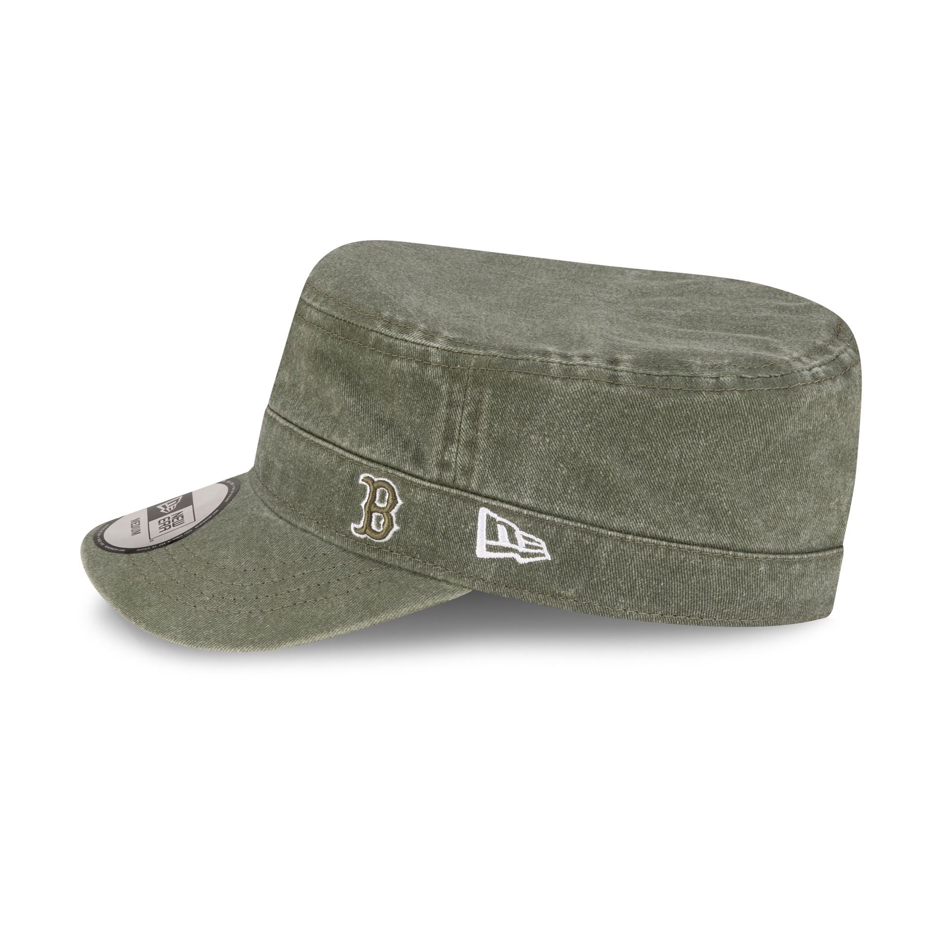 Boston Red Sox Pigment Dye Olive Military Cap