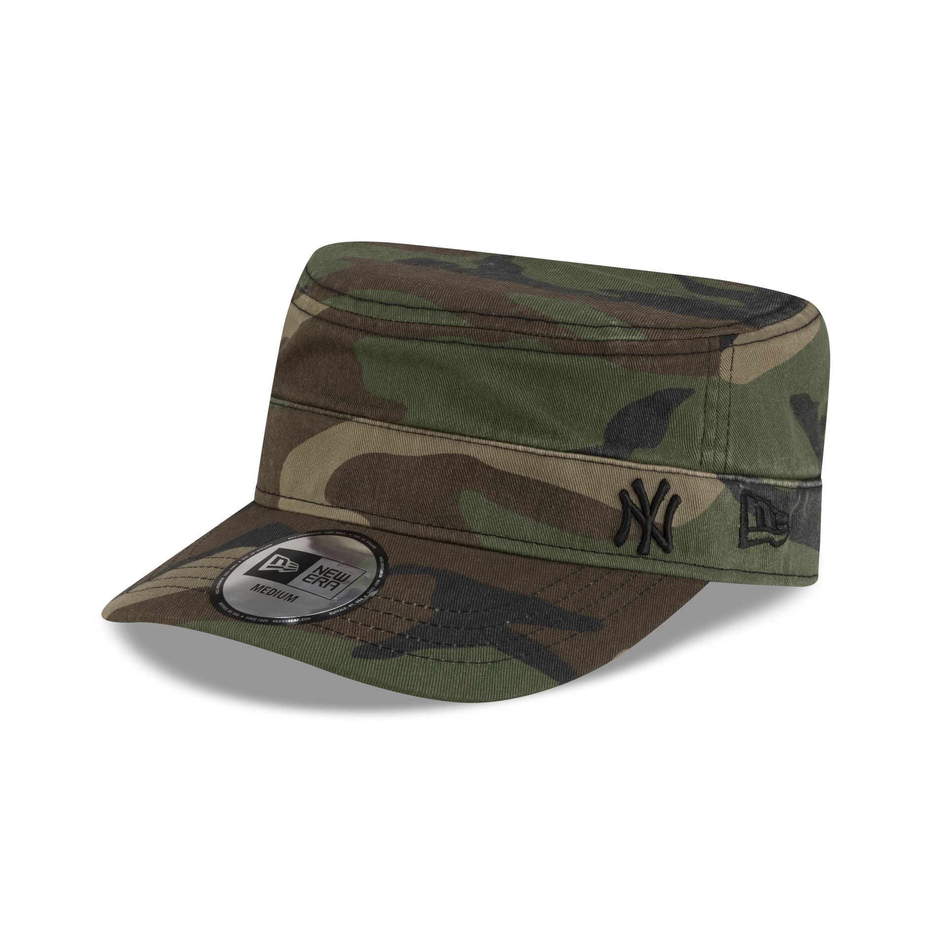New York Yankees Woodland Camo Military Cap