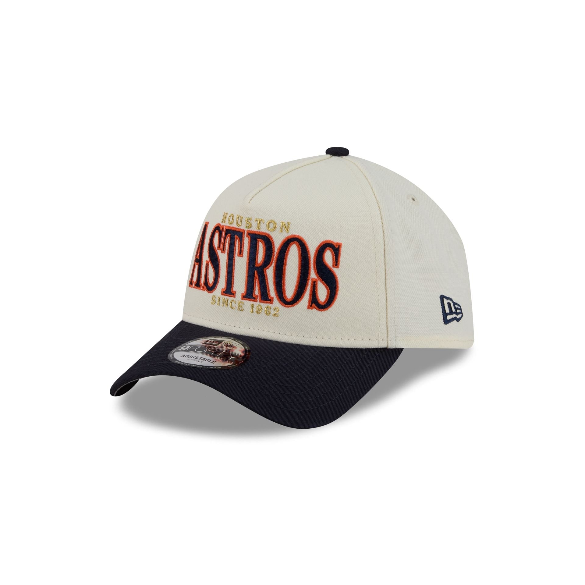 Houston Astros Opening Day Chrome White 9FORTY A-Frame Snapback Hat