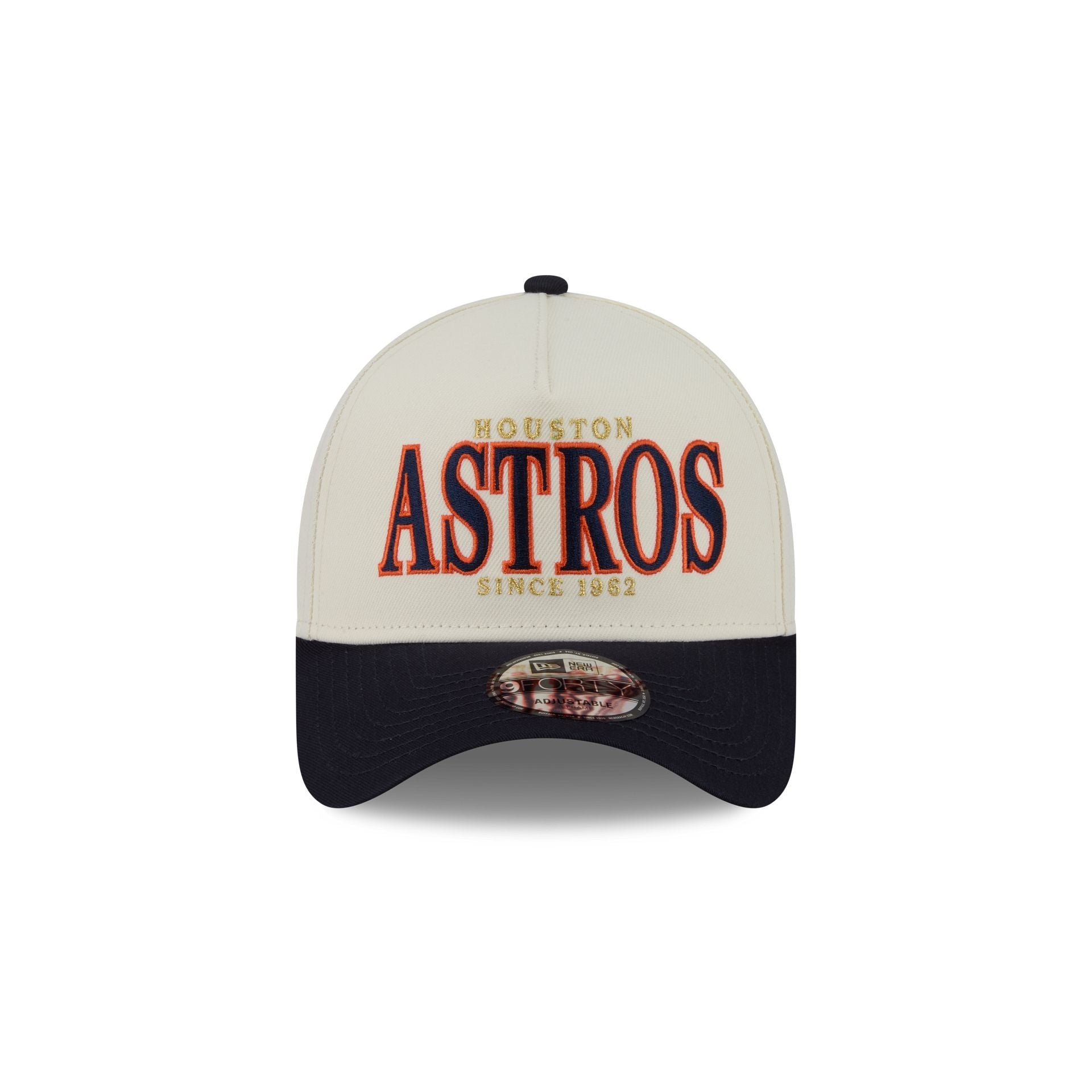 Houston Astros Opening Day Chrome White 9FORTY A-Frame Snapback Hat