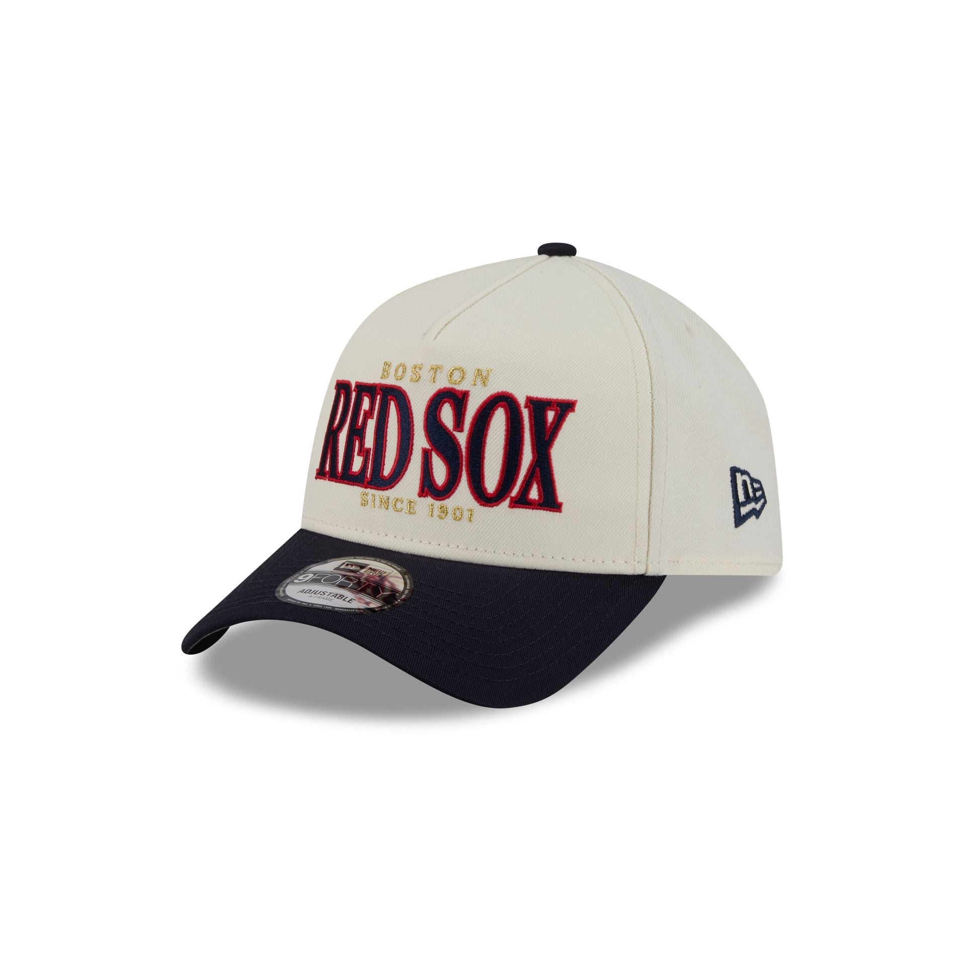 Boston Red Sox Opening Day Chrome White 9FORTY A-Frame Snapback Hat