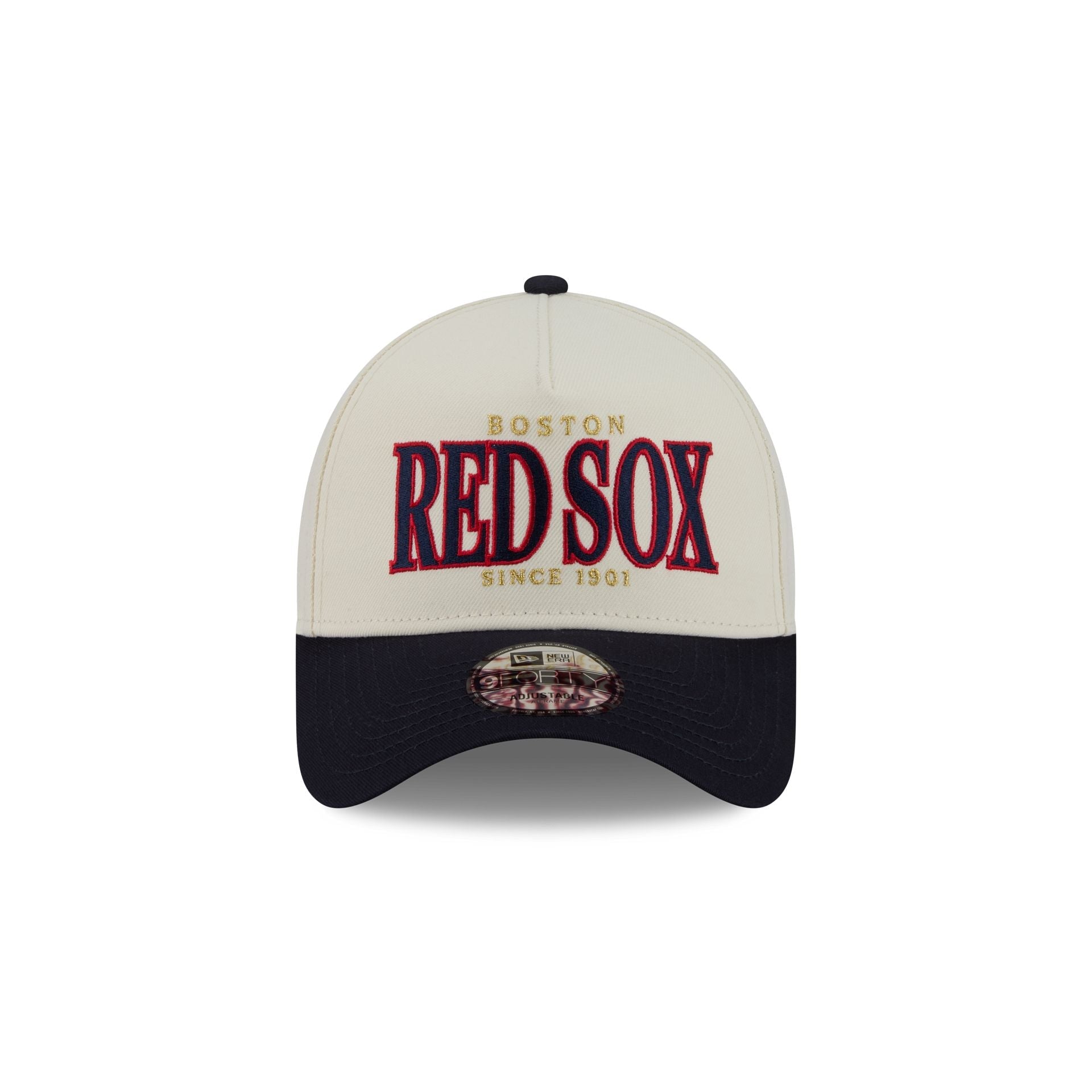 Boston Red Sox Opening Day Chrome White 9FORTY A-Frame Snapback Hat