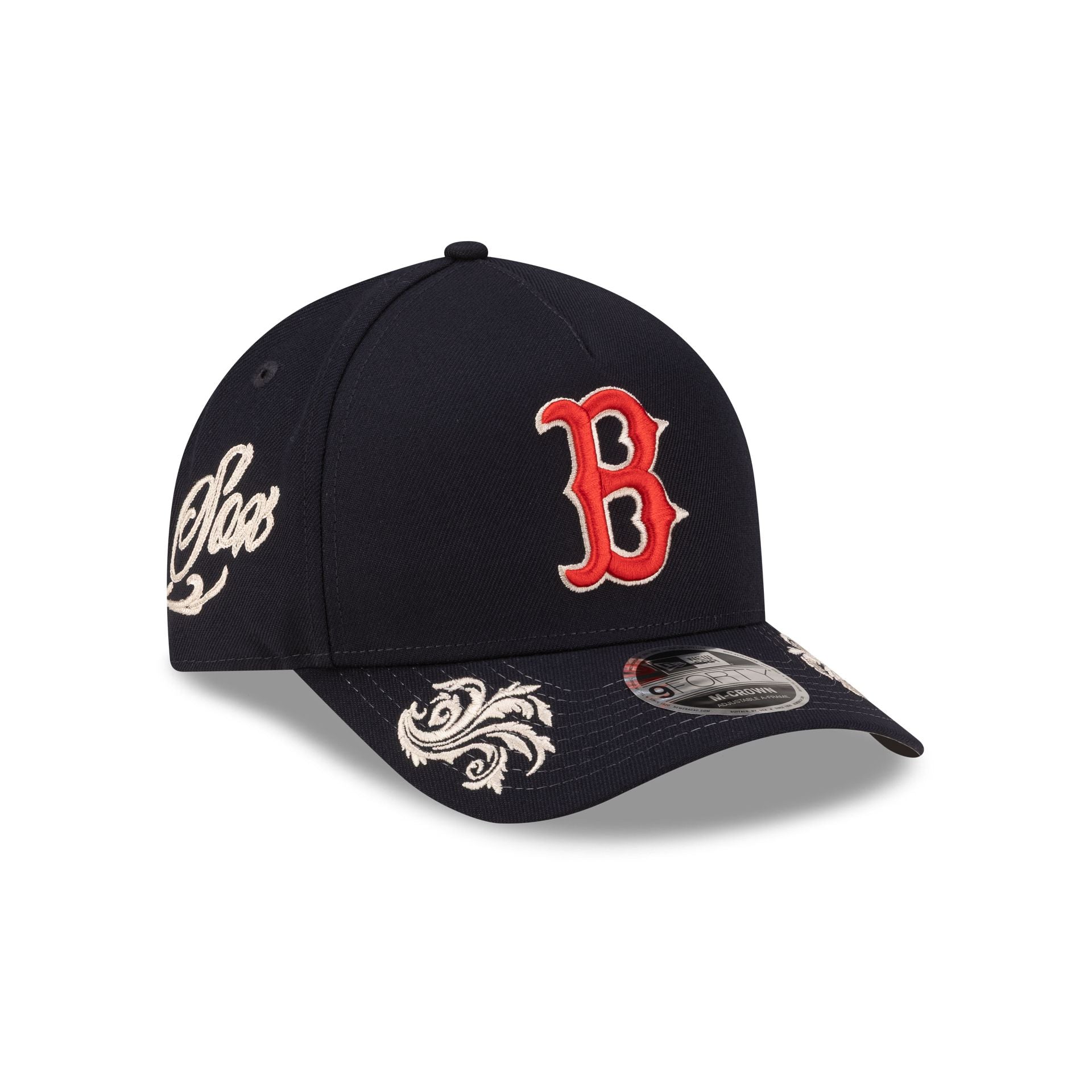 Boston Red Sox Script 9FORTY M-Crown A-Frame Snapback Hat