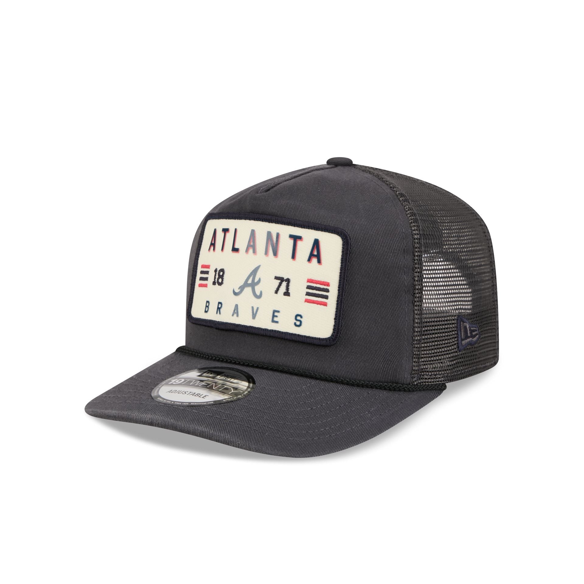 Atlanta Braves Washed Graphite 19TWENTY Trucker Hat