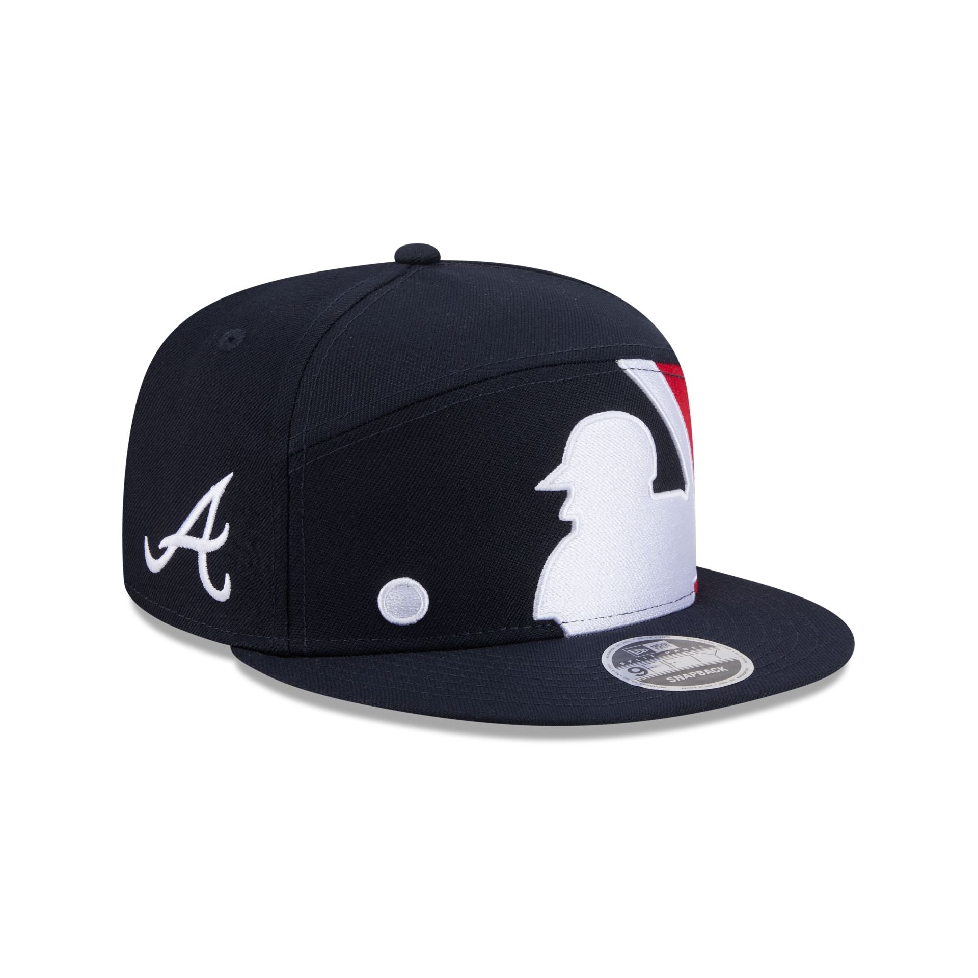 Atlanta Braves Batter Split Panel 9FIFTY Snapback Hat