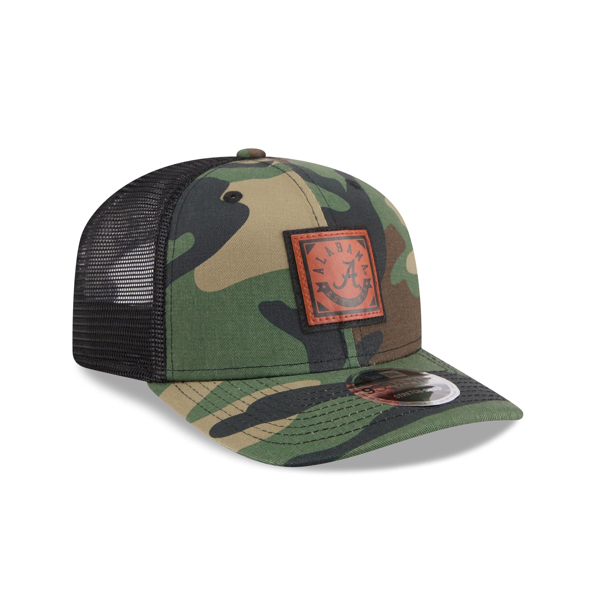 Alabama Crimson Tide Camo Canvas 9SEVENTY Trucker Hat