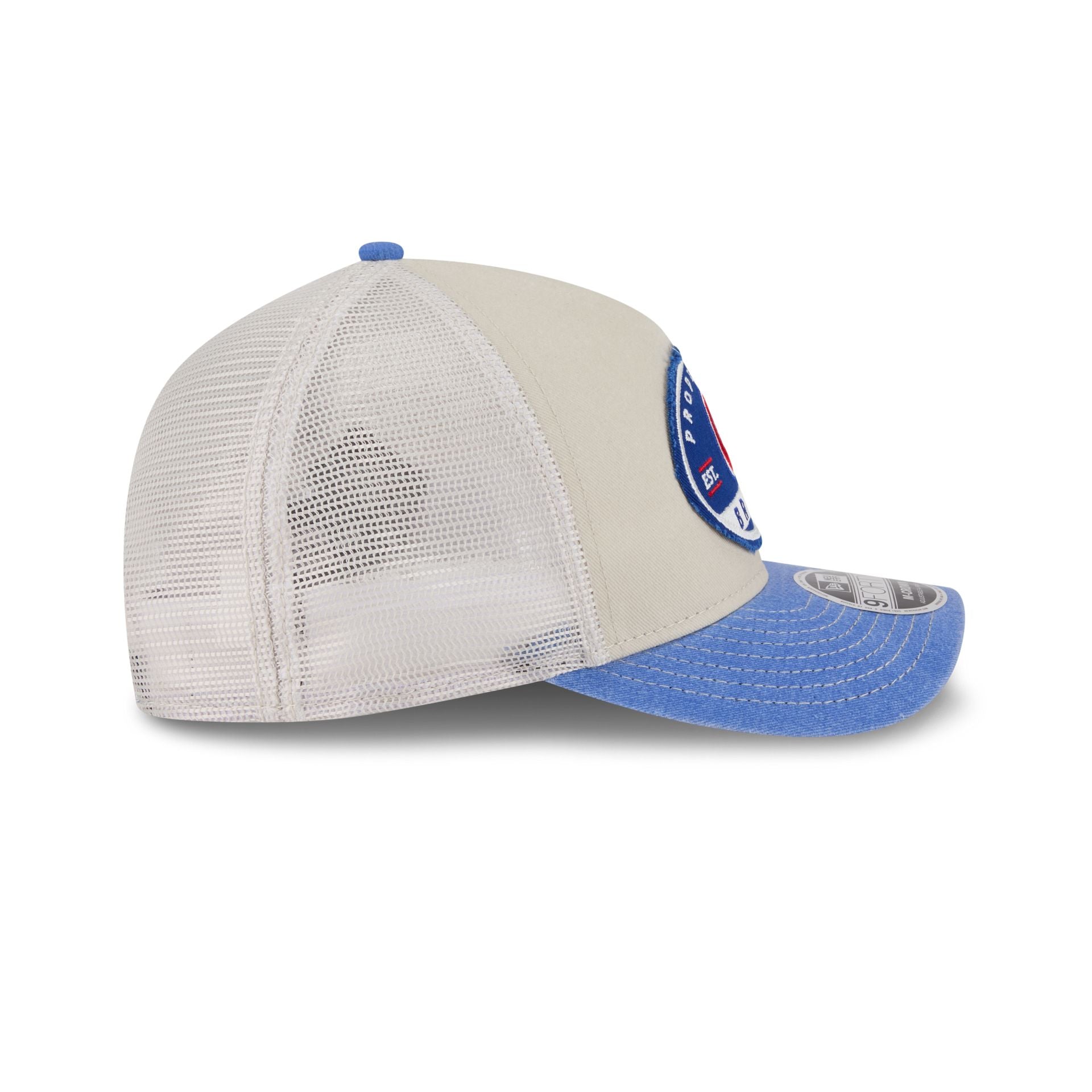 Atlanta Braves Frayed 9FORTY M-Crown A-Frame Trucker Hat