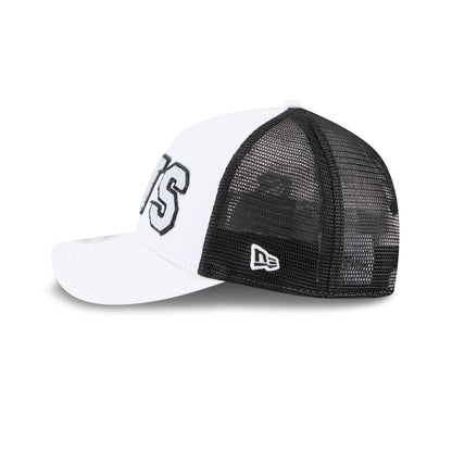 Chicago White Sox Optic White Felt Logo Women's 9FORTY M-Crown A-Frame Trucker Hat