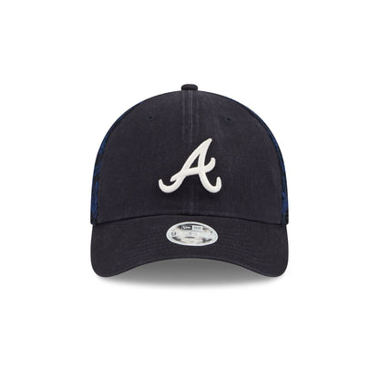Atlanta Braves Floral Mesh Women's 9FORTY M-Crown Trucker Hat