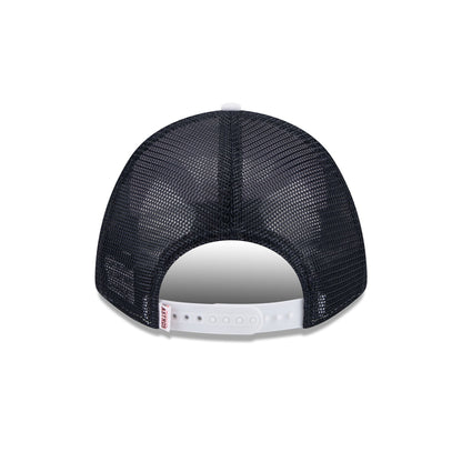 Houston Astros Optic White Felt Logo Women's 9FORTY M-Crown A-Frame Trucker Hat