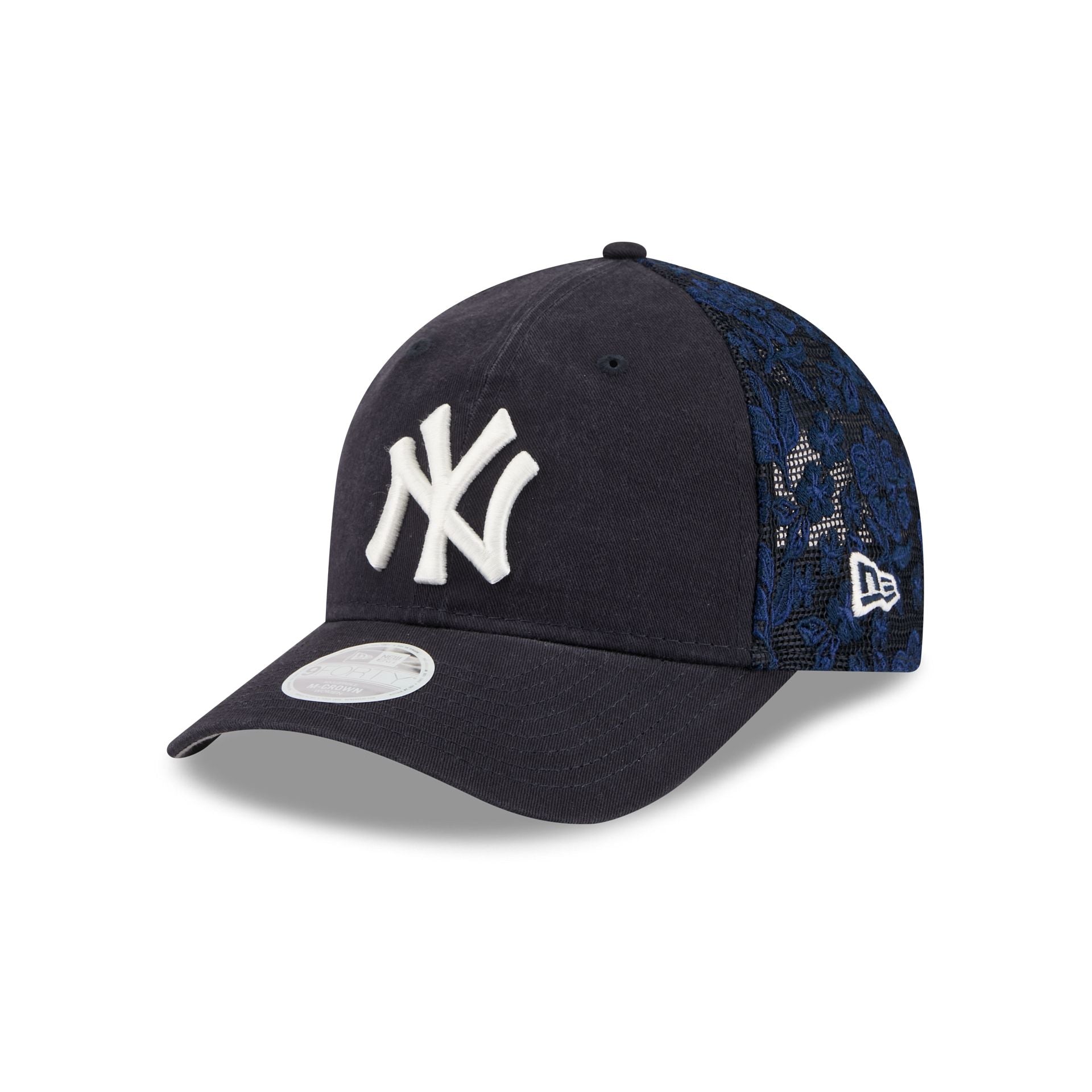 New York Yankees Floral Mesh Women's 9FORTY M-Crown Trucker Hat