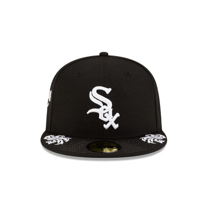 Chicago White Sox Script Black and White 59FIFTY Fitted Hat
