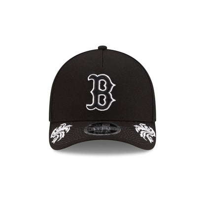 Boston Red Sox Script Black and White 9FORTY M-Crown A-Frame Snapback Hat
