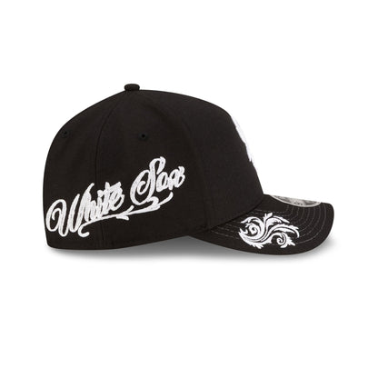 Chicago White Sox Script Black and White 9FORTY M-Crown A-Frame Snapback Hat