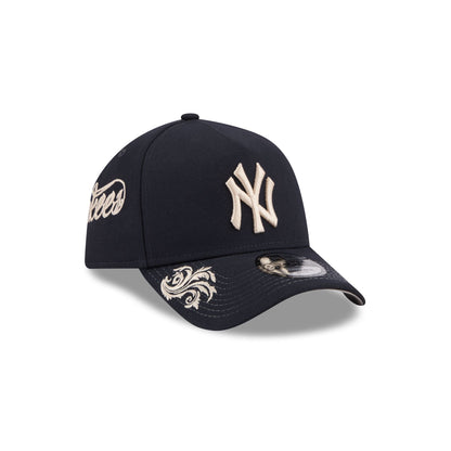 New York Yankees Script 9FORTY A-Frame Snapback Hat