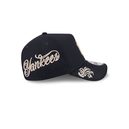 New York Yankees Script 9FORTY A-Frame Snapback Hat