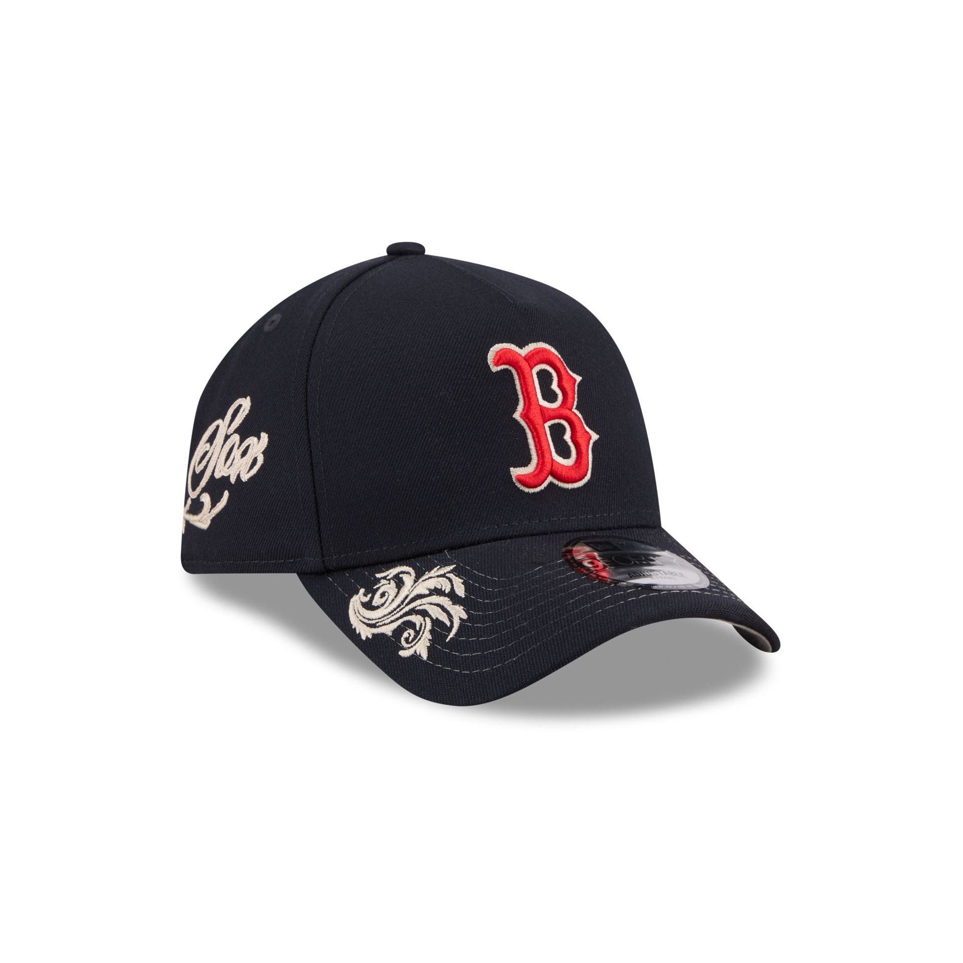 Boston Red Sox Script 9FORTY A-Frame Snapback Hat