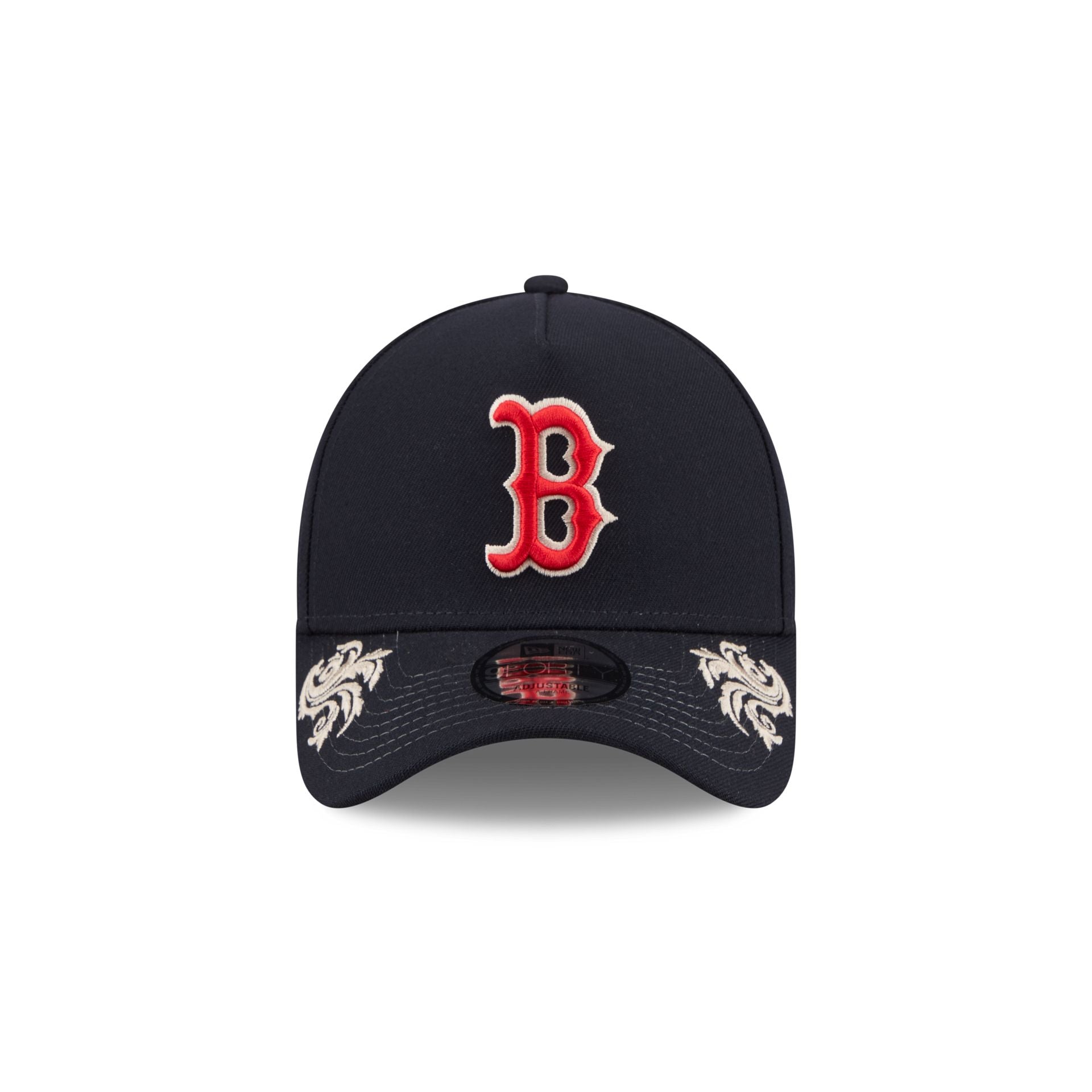 Boston Red Sox Script 9FORTY A-Frame Snapback Hat