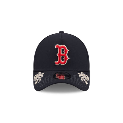 Boston Red Sox Script 9FORTY A-Frame Snapback Hat