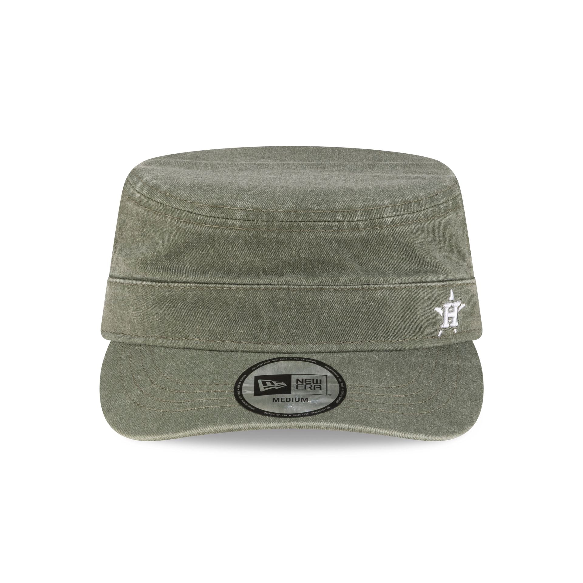 Houston Astros Pigment Dye Olive Military Cap