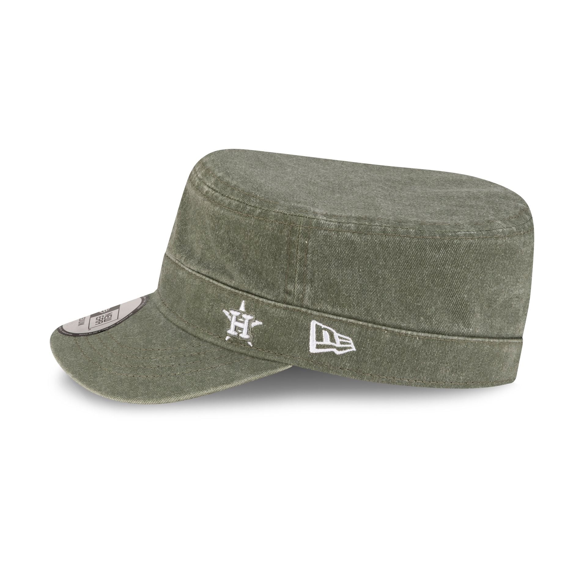 Houston Astros Pigment Dye Olive Military Cap