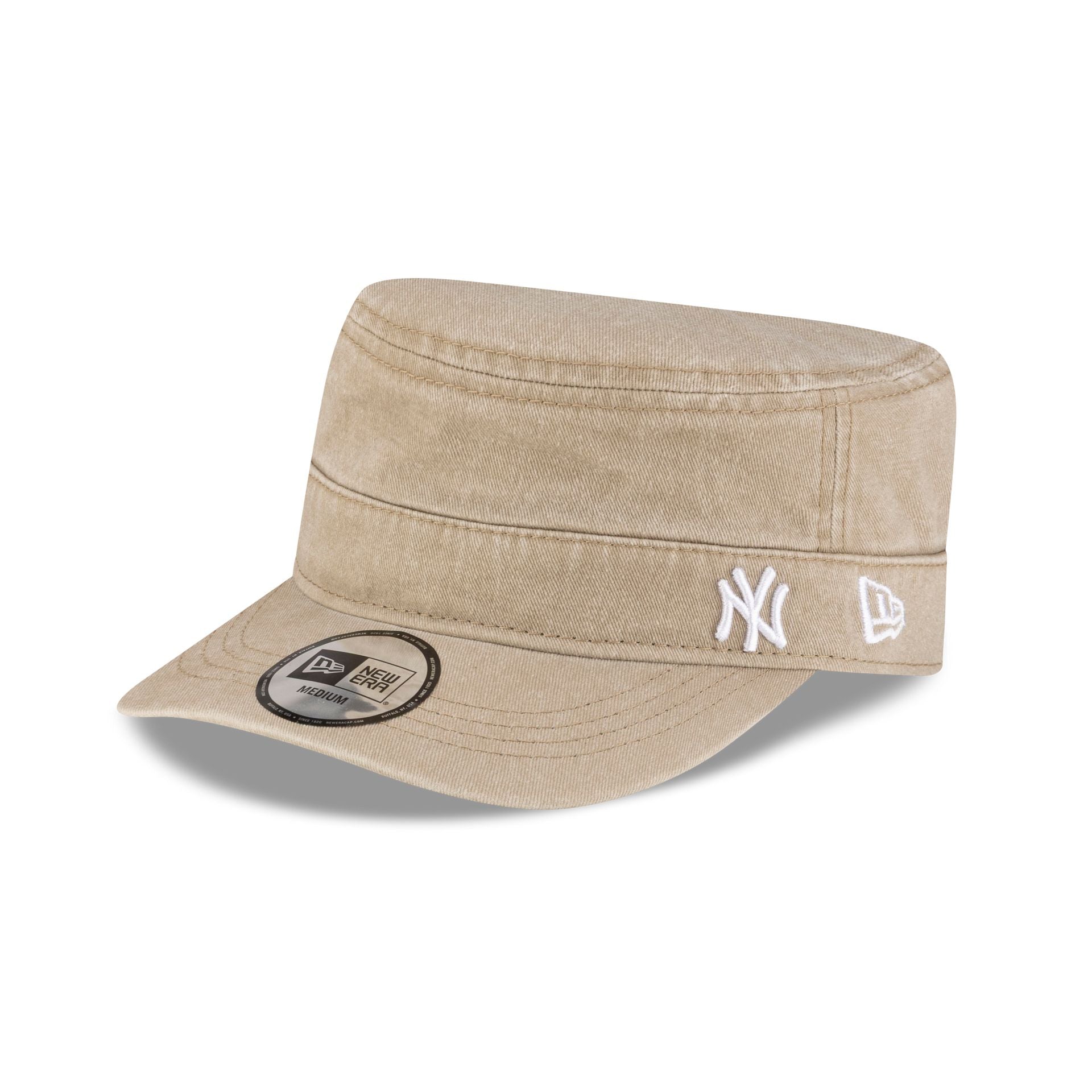New York Yankees Pigment Dye Khaki Military Cap