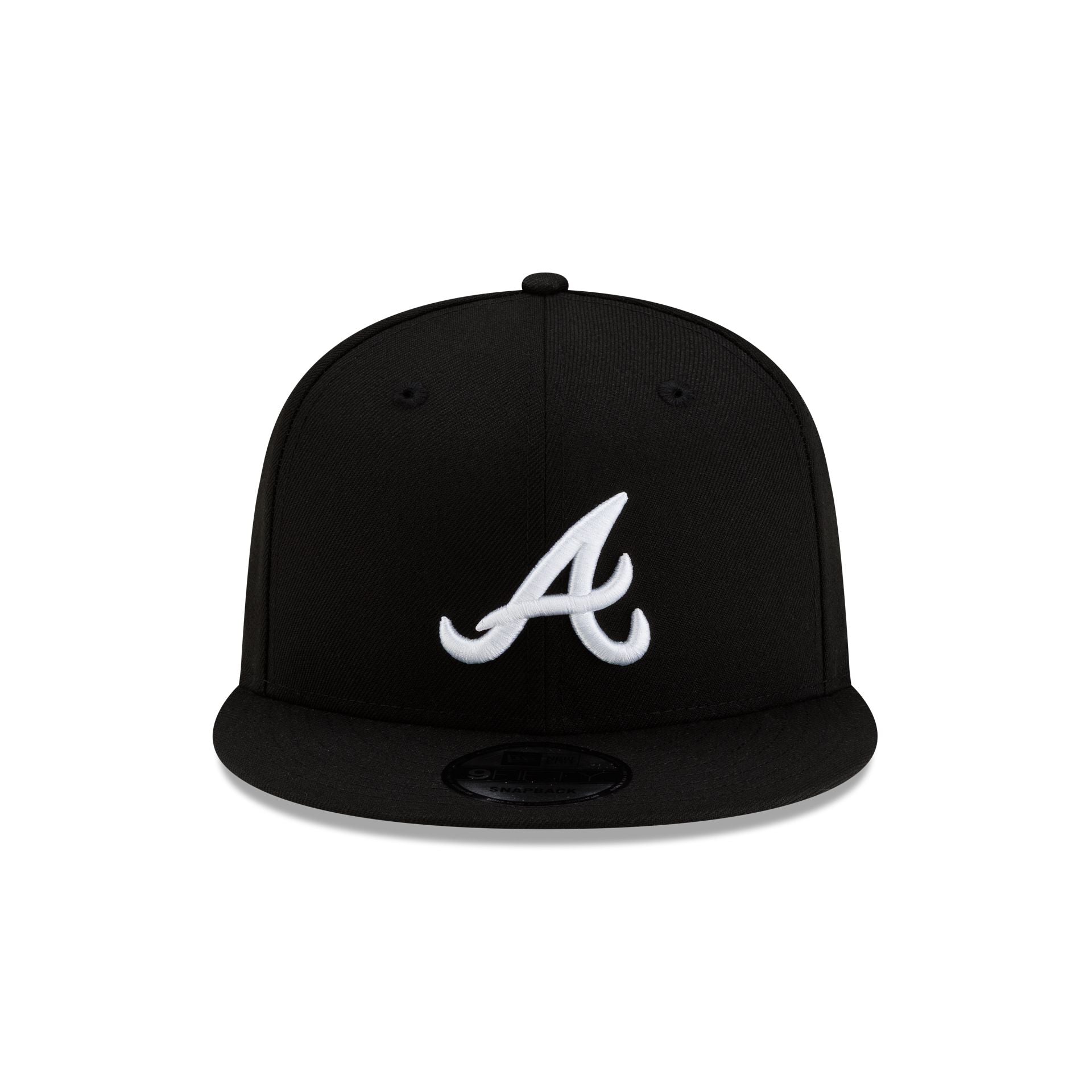 Atlanta Braves Basic Black & White 9FIFTY Snapback Hat