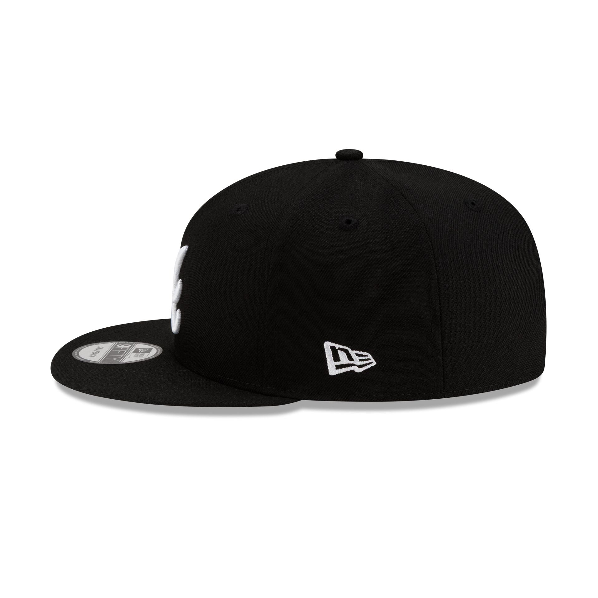 Atlanta Braves Basic Black & White 9FIFTY Snapback Hat