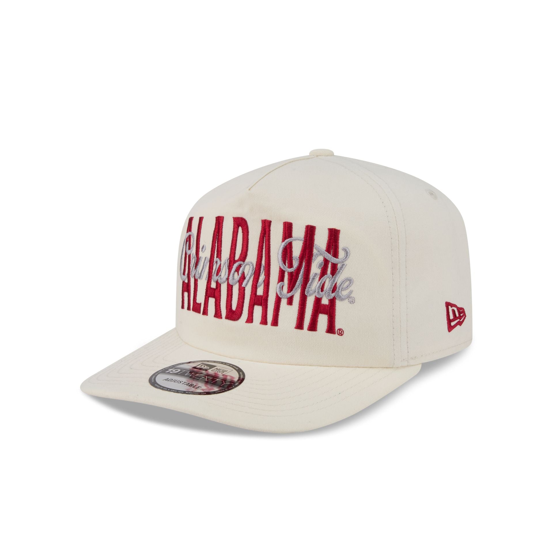 Alabama Crimson Tide Collegiate Script Ivory 19TWENTY Snapback Hat