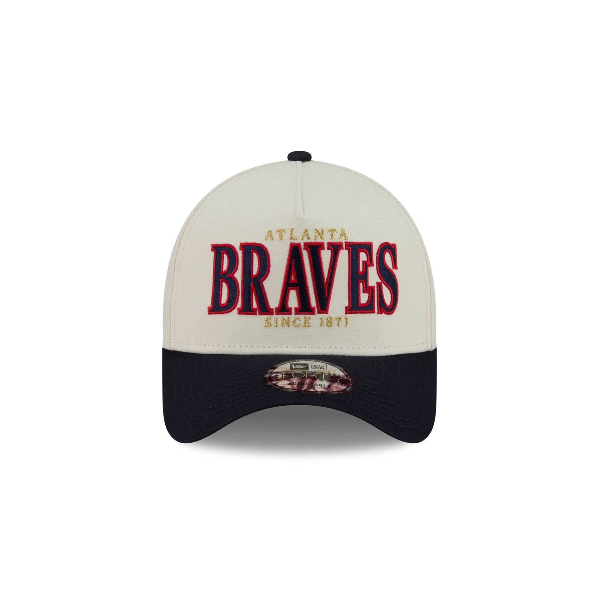 Atlanta Braves Opening Day Chrome White 9FORTY A-Frame Snapback Hat