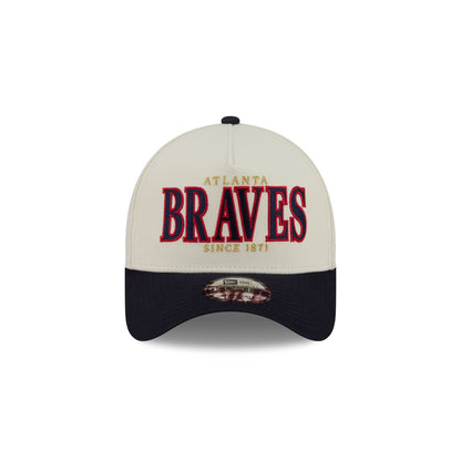 Atlanta Braves Opening Day Chrome White 9FORTY A-Frame Snapback Hat