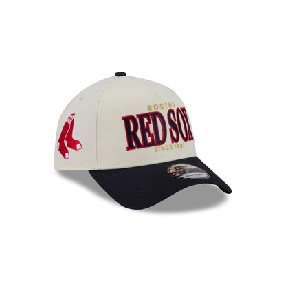 Boston Red Sox Opening Day Chrome White 9FORTY A-Frame Snapback Hat